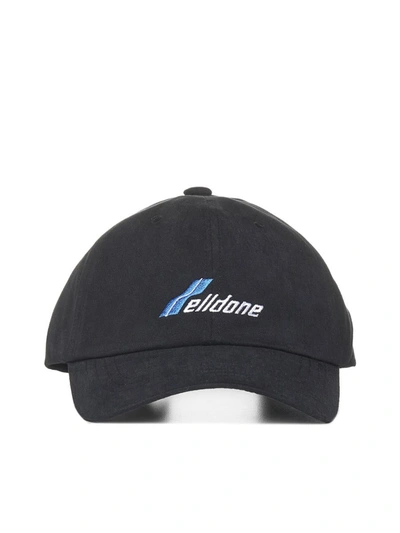 We11 Done Logo Embroidered Baseball Cap In Black