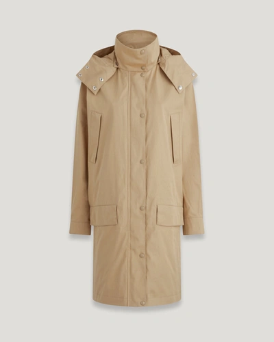 Belstaff Canyon Parka In Dark Sandstone