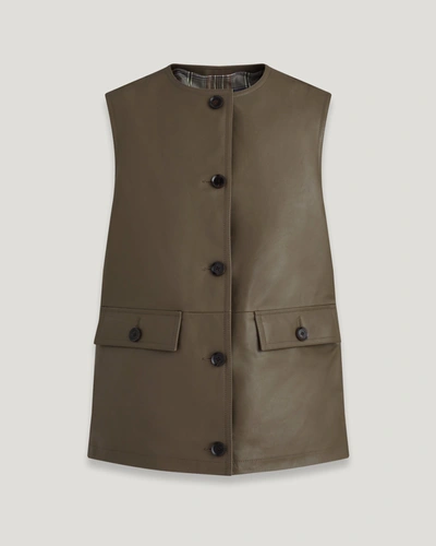 Belstaff Apicem Waistcoat In Fatigue