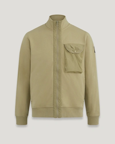 Belstaff Transit Full Zip Sweatshirt In Aloe