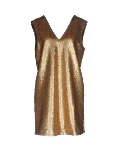 Finders Keepers Short Dress In Gold