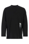Y-3 Y 3 Long Sleeved T Shirt With Logo Print In Black