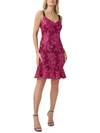 ADRIANNA PAPELL WOMENS SEQUINED MINI COCKTAIL AND PARTY DRESS