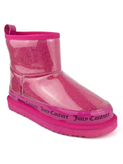 Juicy Couture Klash Womens Pull-on Soft Shearling Boots In Pink