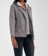 Elan Hoodie Blazer In Grey