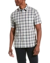 Vince Atwater Plaid Regular Fit Shirt In Green