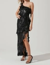 ASTR ANDREA MAXI DRESS IN BLACK