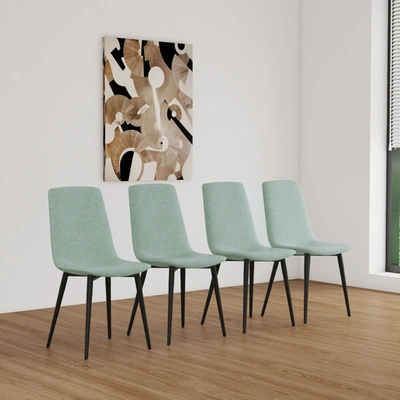 Simplie Fun Dining Chairs Set Of 4 In Green