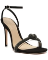 SCHUTZ PEAKY LEATHER-TRIM SANDAL