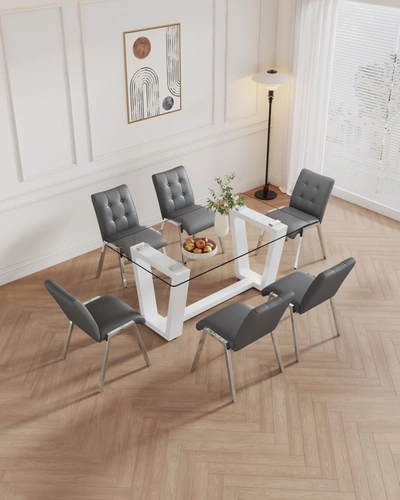 Simplie Fun Table And Chair Set In Gray