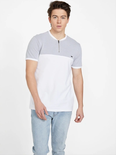 Guess Factory Andy Henley Tee In White