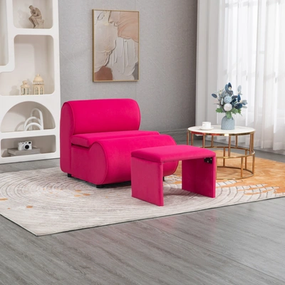 Simplie Fun House Hold Accent Chair In Pink