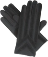 ISOTONER SIGNATURE MEN'S GLOVES, SPANDEX STRETCH WITH WARM KNIT LINING IN BLACK