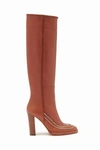 Ulla Johnson Arlette Knee High Boot In Mahogany Brown In Multi