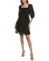Johnny Was Love Ella Eyelet Embroidered Mini Dress In Black In Black
