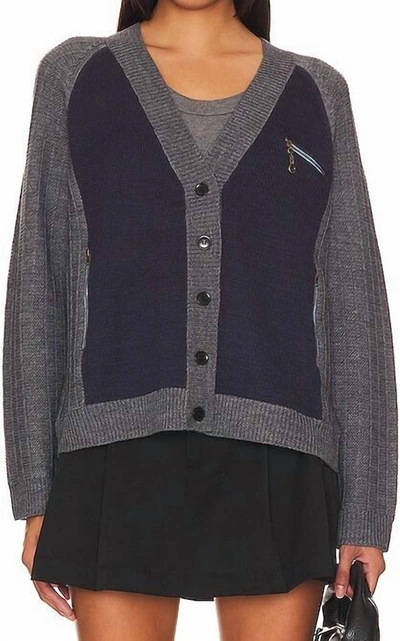 The Great The Fellow Cardigan In Navy In Blue
