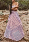 Spell Farrah Half Moon Skirt In Lilac In Blue