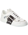 Valentino White Low-top Calfskin Vl7n Sneakers In White