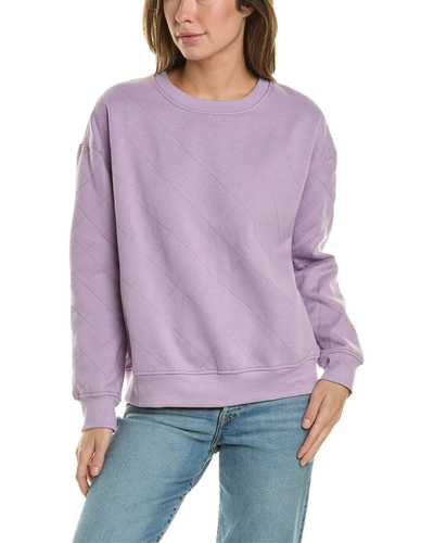 Fate Quilted Sweatshirt In Purple