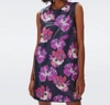 Diane Von Furstenberg Anara Floral Sequin Sleeveless Shift Dress In Multi