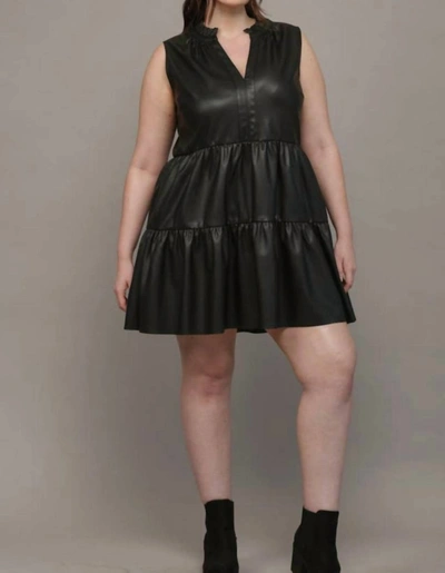 Fate Madelyn Ruffle Dress In Black
