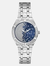 Guess Factory Silver-tone Analog Watch In Multi