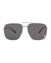 JUST CAVALLI AVIATOR-FRAME METAL SUNGLASSES