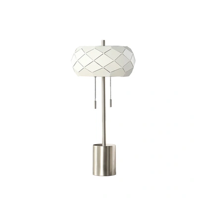 Simplie Fun 28" In Legeme Mid Century Danish 2-light Steel Pull Chain Table Lamps