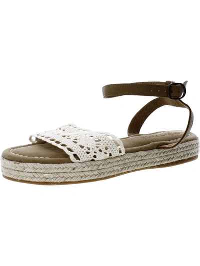 Fatface Tilly Womens Crochet Ankle Strap Espadrilles In Multi