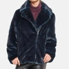 Furious Fur Vesper Jacket In Petrol In Multi