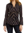 Drew Donni Blouse In Navy In Blue