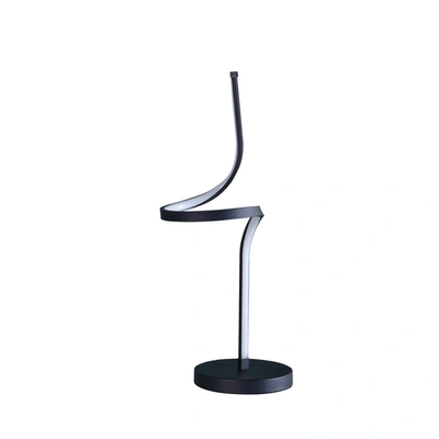 Simplie Fun 22" In Led Apollo Spiral Curved Tube Modern Table Lamp