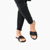 Tkees Serena Leather Slides In Black