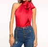 Ramy Brook Lori High Neck Tank Top In Red