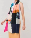 BRODIE CASHMERE PATCHWORK SCARF IN MIX THROW