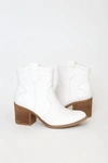 Dirty Laundry Unite Western Bootie In White