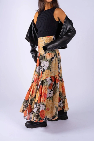 Minkpink Clementine Maxi Skirt In Vintage Floral In Multi