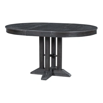Simplie Fun Farmhouse Dining Table Extendable Round Table For Kitchen