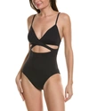 VINCE CAMUTO CUT OUT WRAP ONE-PIECE