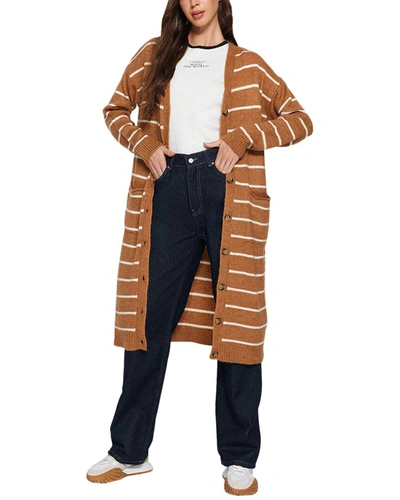 Trendyol Regular Fit Cardigan In Brown