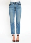 Noend Claude High Waist Ankle Straight Leg Jeans In Multi