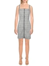 KINGSTON GREY JUNIORS WOMENS 2PC PLAID SHIFT DRESS
