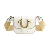 True Religion Mini Flap Crossbody In White