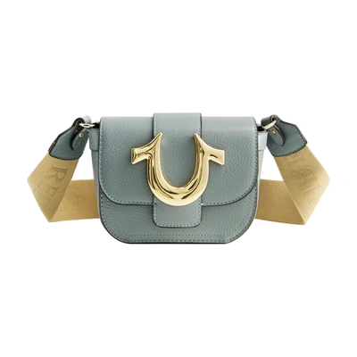 True Religion Mini Flap Crossbody In Blue