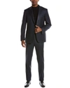 CANALI 2PC WOOL SUIT WITH FLAT FRONT PANT