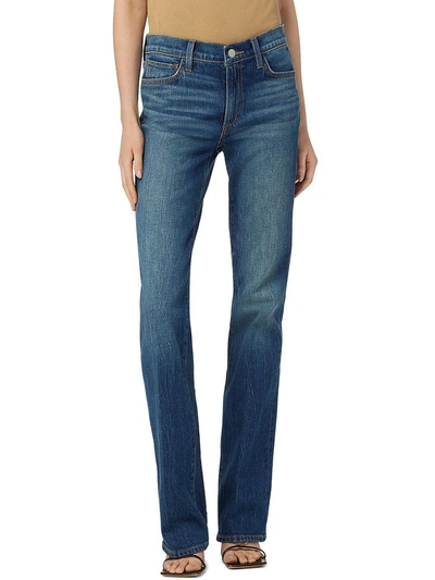 Joe's Frankie Womens Mid-rise Stretch Bootcut Jeans In Blue