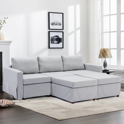 Simplie Fun 3 Seat Module Sectional Sofa Couch