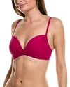 VINCE CAMUTO DRAPED BIKINI TOP