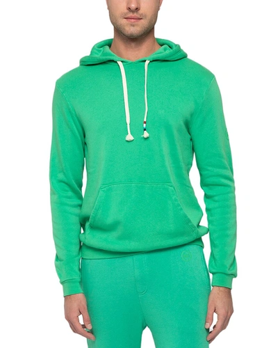 Sol Angeles Essential Waves Pullover Hoodie In Green