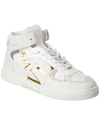 Valentino Leather Sneaker In White